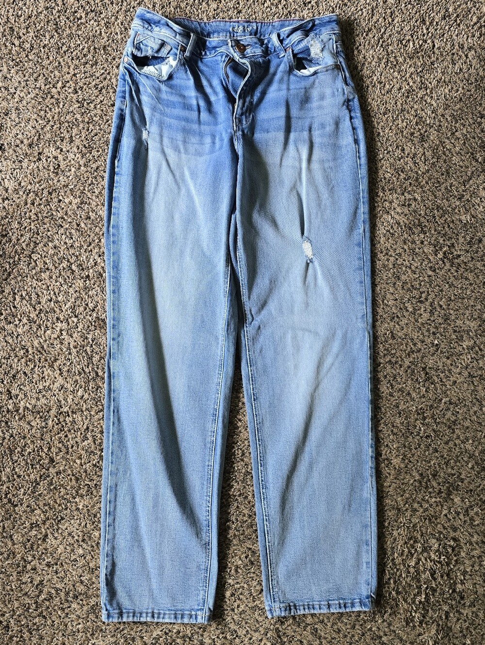 Light Wash Women's Straight-Leg Jeans